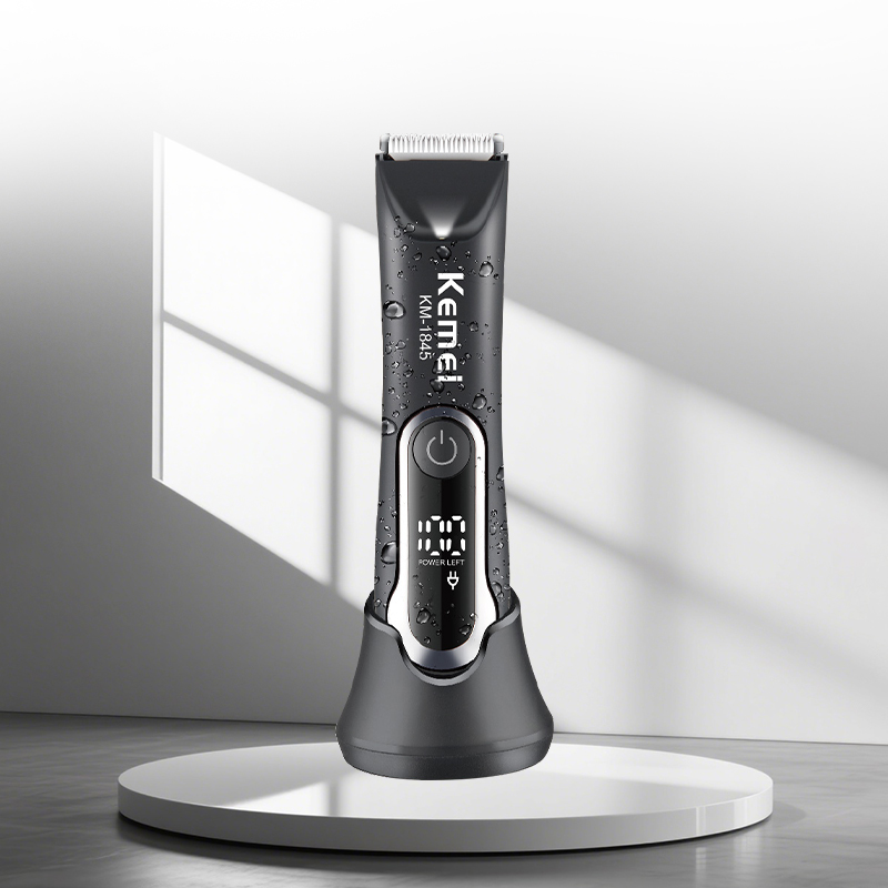 Kemei KM-1845 Waterproof Low-Noise Body Hair Shaver