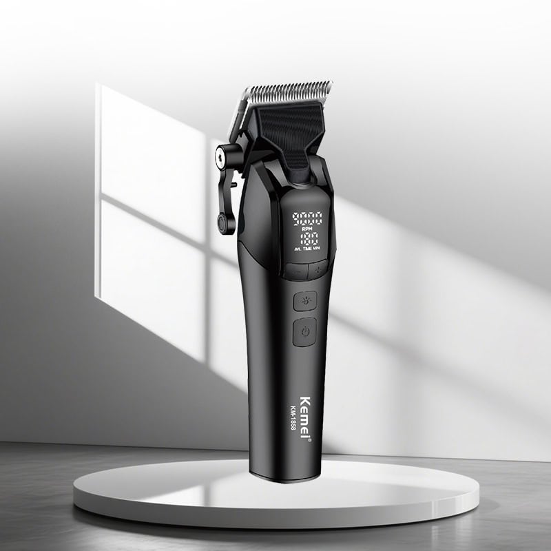 Kemei KM-1858 Rechargeable Hair Clipper 9500RPM With Light