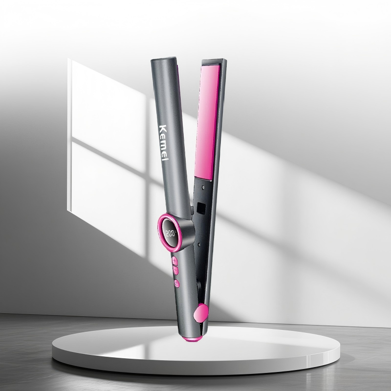 Kemei KM-3126 Women Curler Flat Hair Straightener 100-200°C