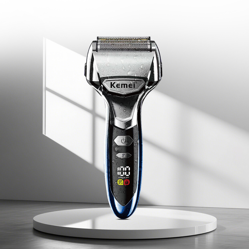 Kemei KM-3215 IPX5 Washable Electric Shaver With Pop-up Trimmer