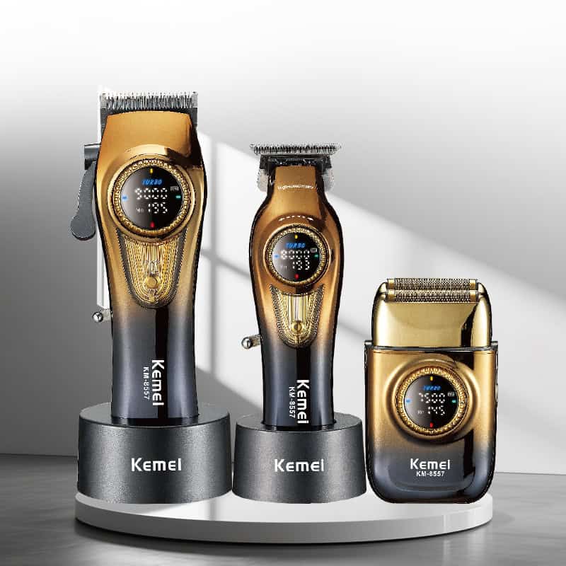 Kemei KM-8557 Cordless Barber Clipper 3 in 1 Sets