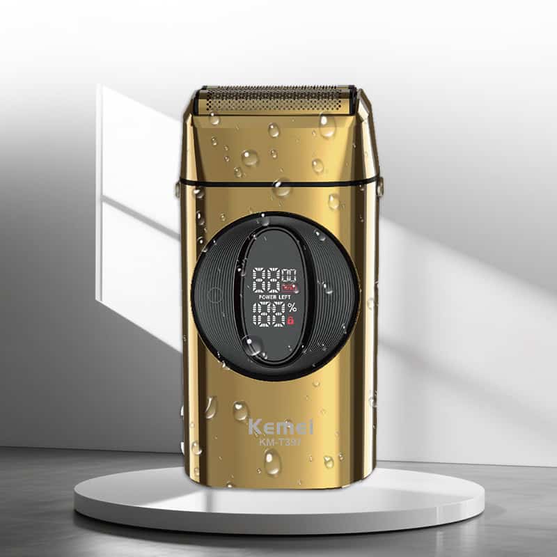 Kemei KM-T397 IPX7 Waterproof Beard Shaver 2 in 1 Set